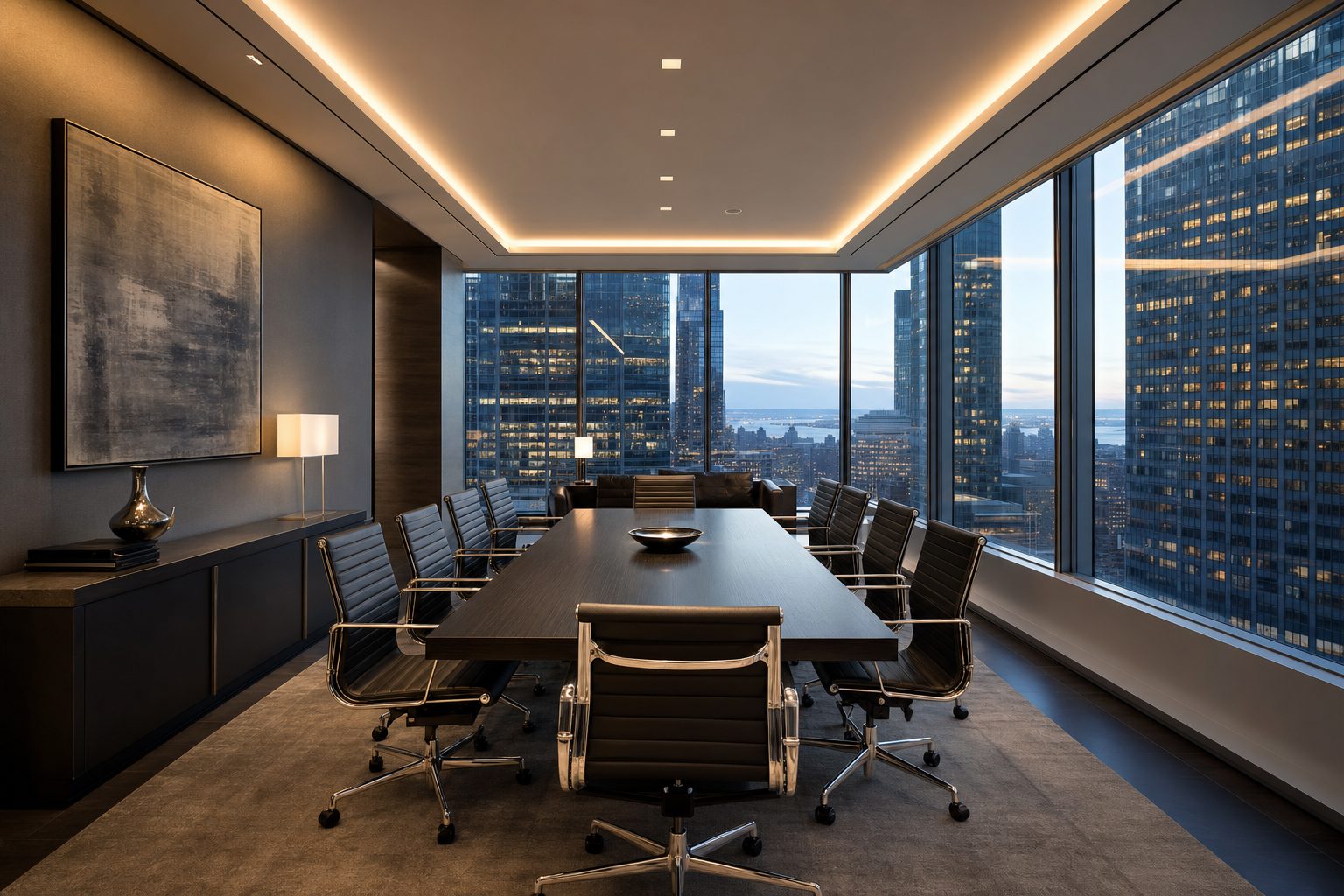 Institutional investment committee room